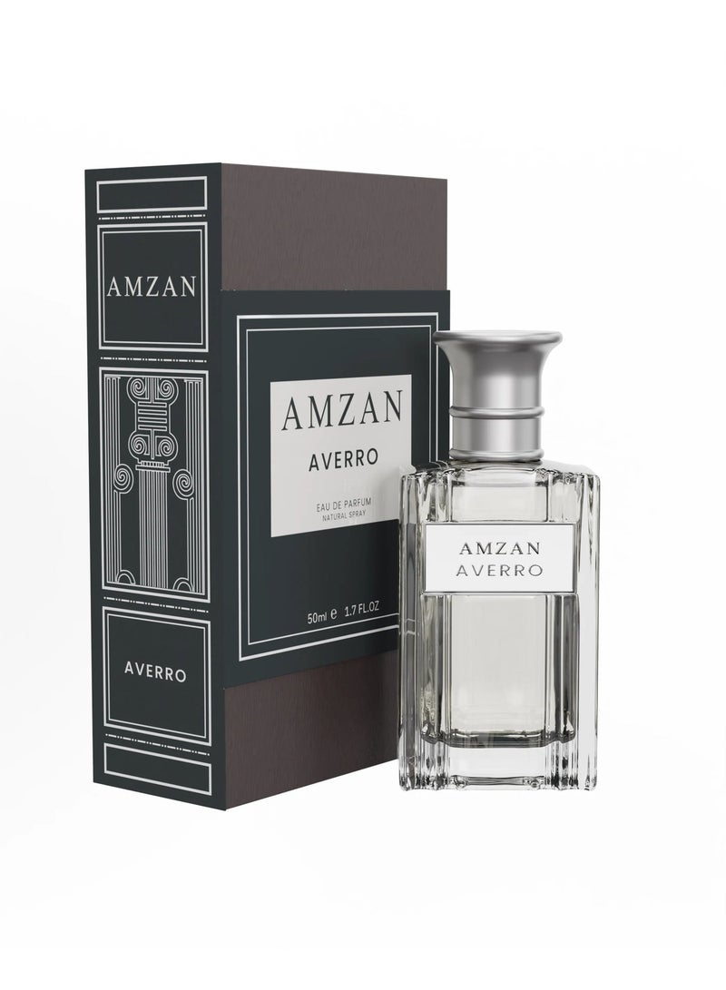 AMZAN AVERRO Eau de Parfum Perfume for Men & Women by AMZAN, Elegant Unisex Fragrance, Long-Lasting, 50ml - Image 1